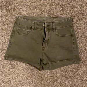 American Eagle Olive Green Shorts 4